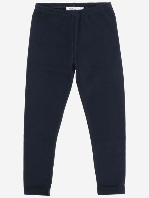 Kids Navy Blue Elastic Waist Pants