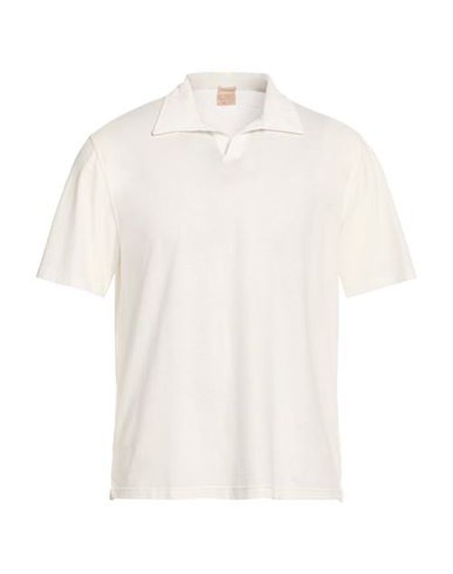 Man Polo shirt Ivory Size 40 Cotton