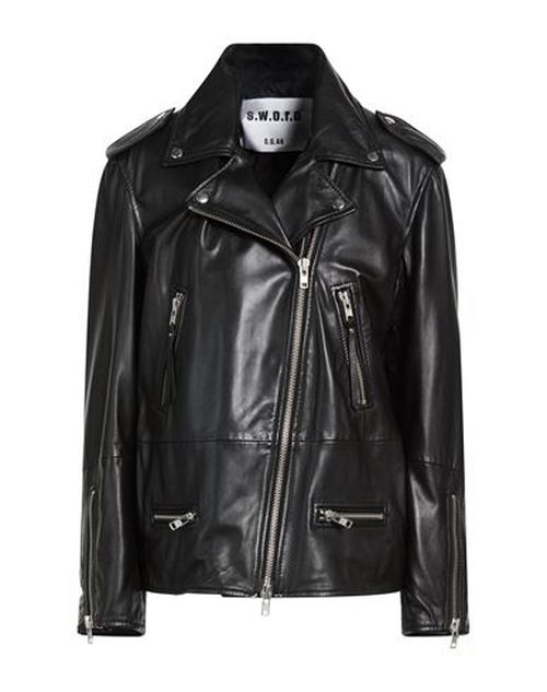 Woman Jacket Black Size 2 Leather