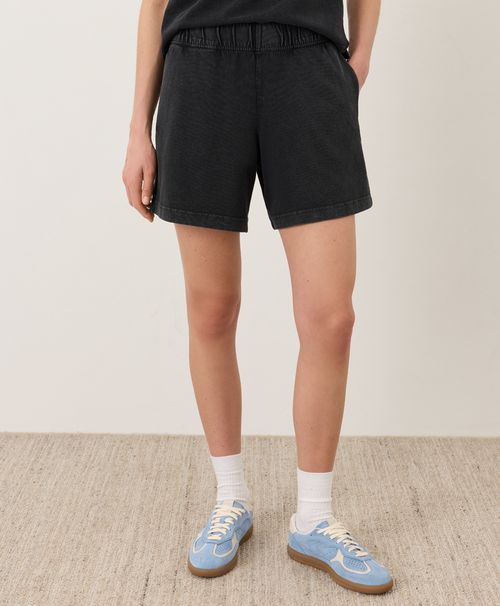Women's Washed Black Weekends Beach Short