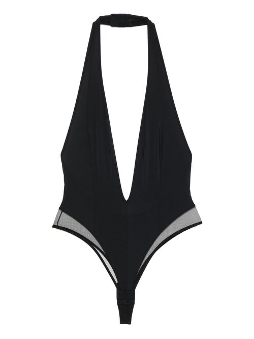 Pure Tentation V-neck bodysuit - Black