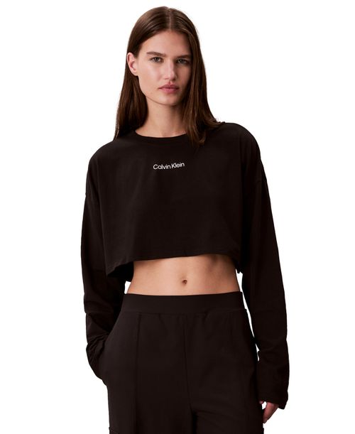 Women's Commuter Relaxed Cropped T-Shirt - Black