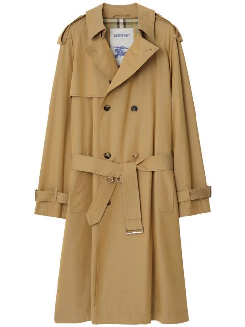 Long garbadine trench coat - Neutrals