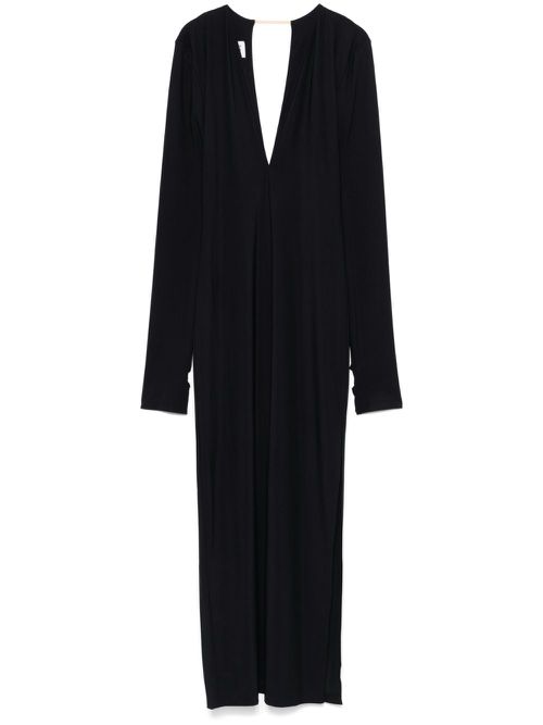 V-neck maxi dress - Black