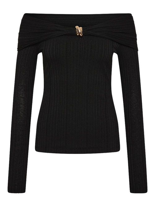 Off-shoulder top - Black