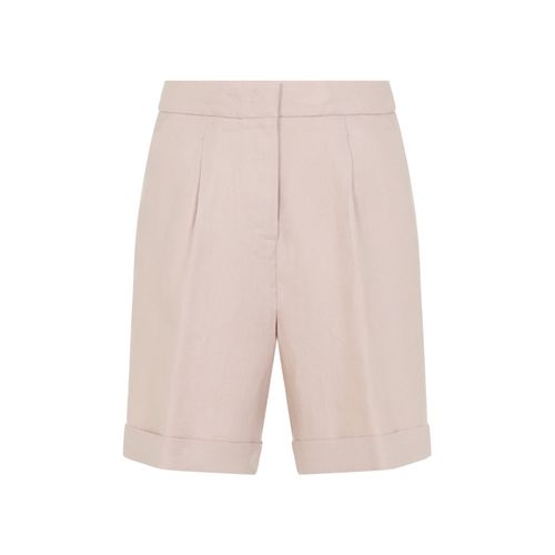 Linen Bermuda Shorts for Women - Mini Style