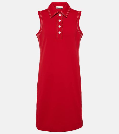 Contrast Stitch Polo minidress