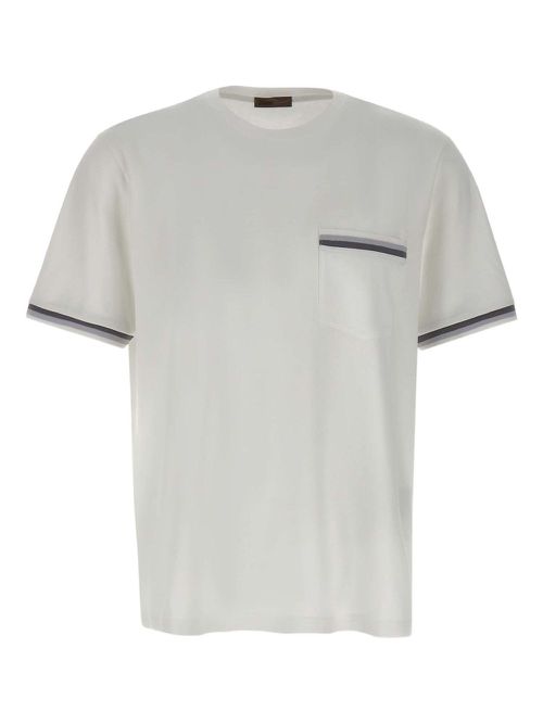 Pocket crew-neck T-shirt - White