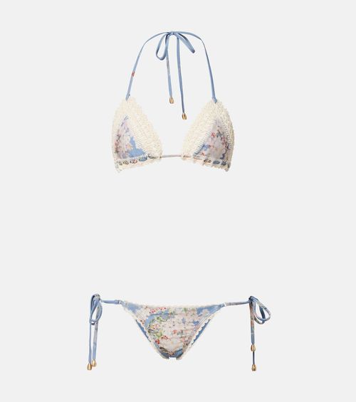 Cascadian crochet floral bikini