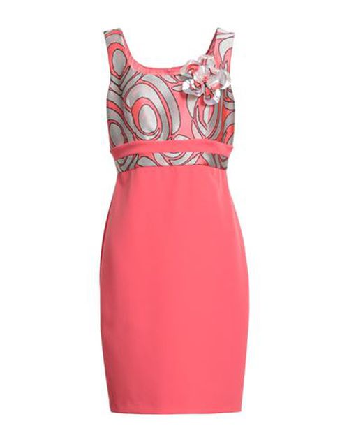 Camilla Milano Woman Midi dress Coral Size 12 Polyester, Elastane, Polyamide
