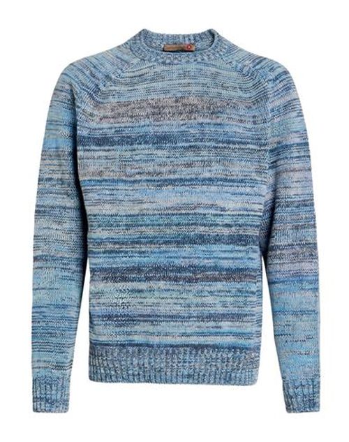Man Sweater Blue Size L Virgin Wool