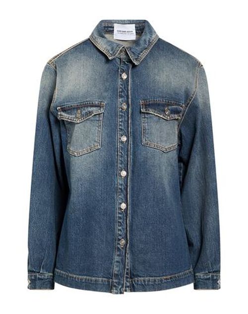 Woman Denim outerwear Blue Size XS Cotton