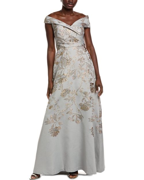 Metallic Jacquard Gown
