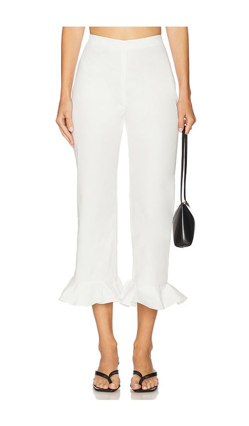 L'Academie Idella Pant in White - White. L also in