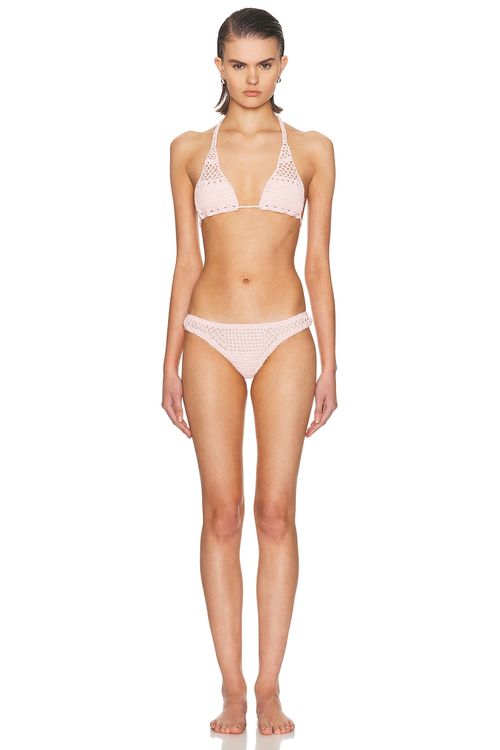 Akoia Swim Valle Bikini Set in Soft Pink - Pink. L also in M
