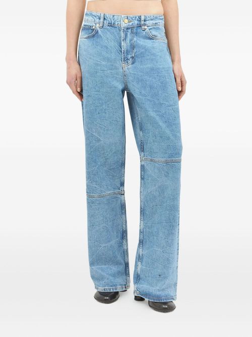 GANNI wide-leg jeans - Blue