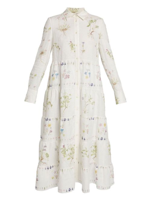 ERDEM long-sleeve shirt dress - White