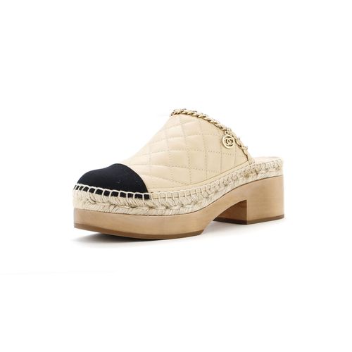 Women's Clogs Quilted Leather