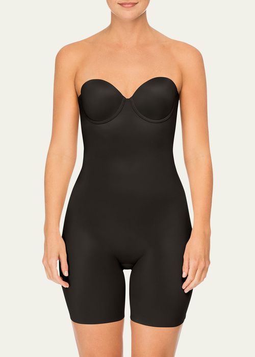 Suit Your Fancy Strapless Cupped Mid-Thigh Shaping Bodysuit
