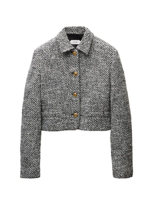Bouclé Wool Jacket — Black