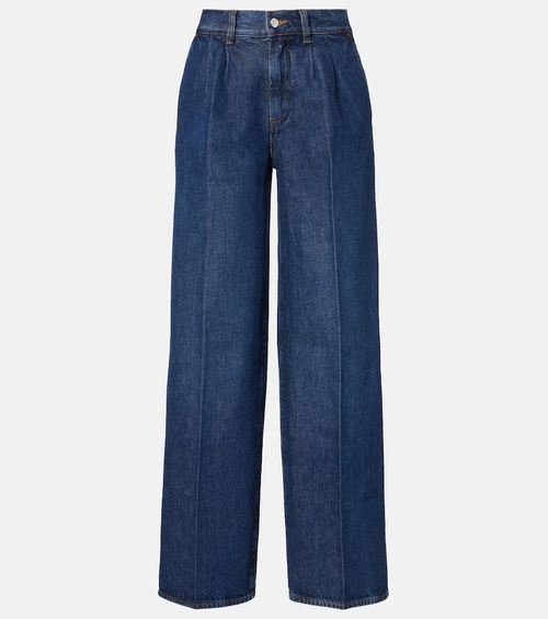 High-rise wide-leg jeans