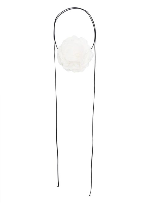 Nancy flower necklace - White