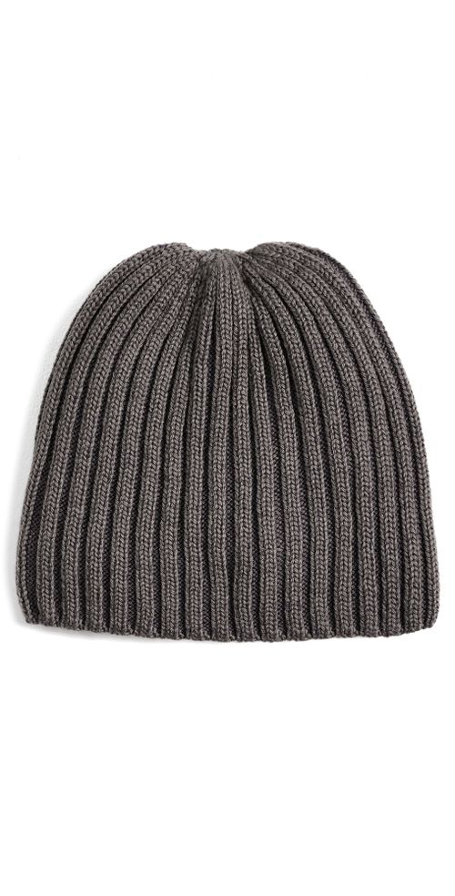 Boston Wool Beanie Sage Striped Dry Merino Wool One Size