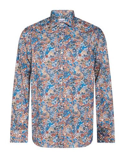 Man Shirt Azure Size 15 ½ Cotton