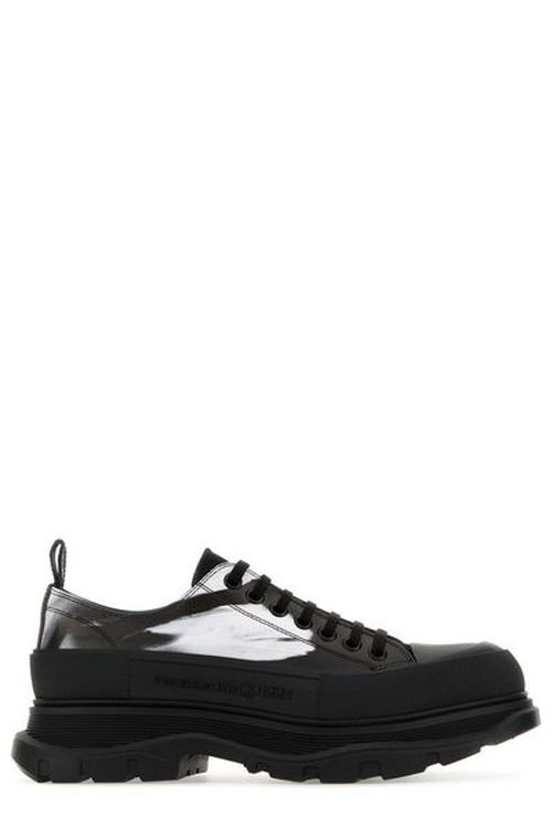 Alexander McQueen veterschoenen met penseelstreekprint