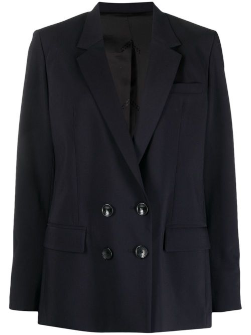 Manelle double-breasted blazer - Black