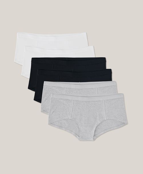 Women's Cool Neutrals Everyday Boy Short 6-Pack