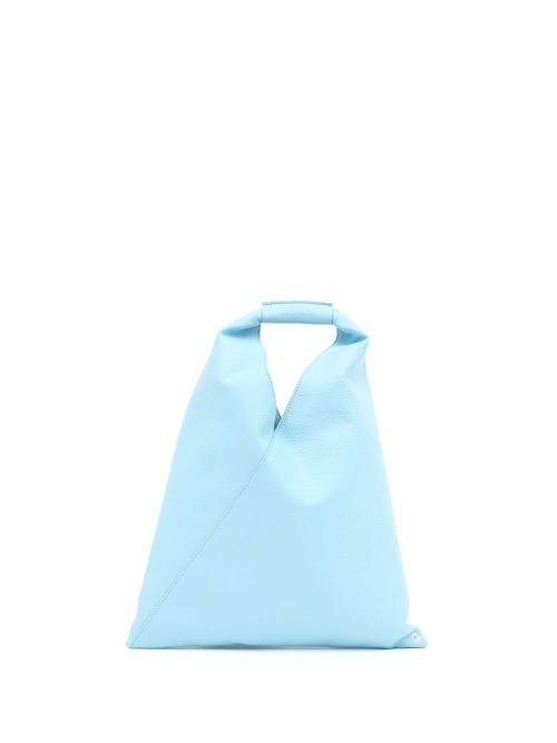 Triangle top-handle tote - Blue