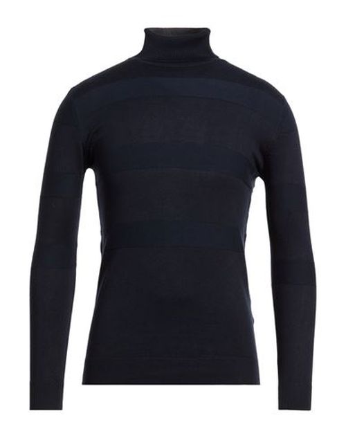 Man Turtleneck Midnight blue Size S Viscose, Nylon