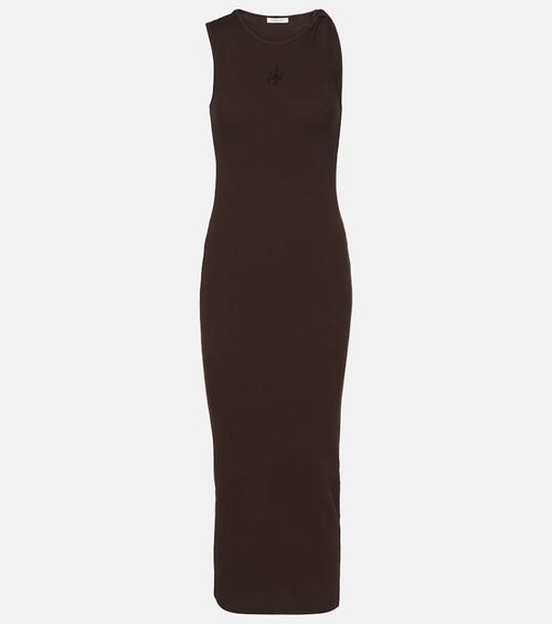 Embroidered cotton maxi dress