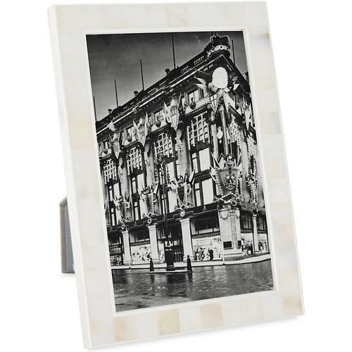 White Mother of Pearl Photo Frame 4x6” 