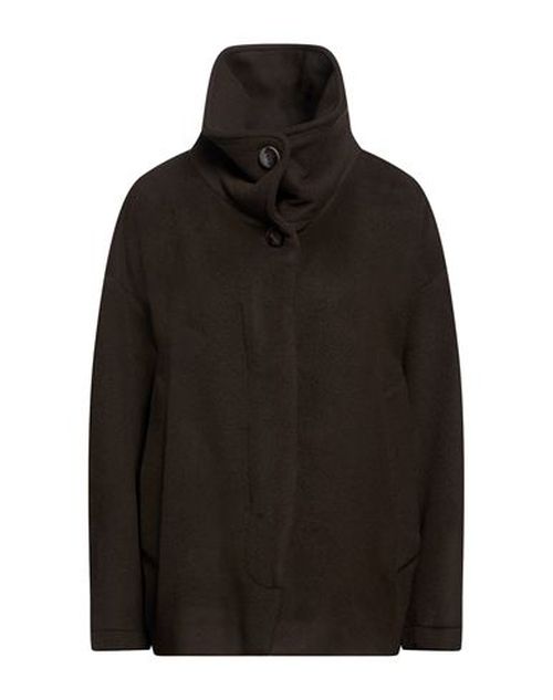 Chocolat Woman Coat Dark brown Size 6 Virgin Wool