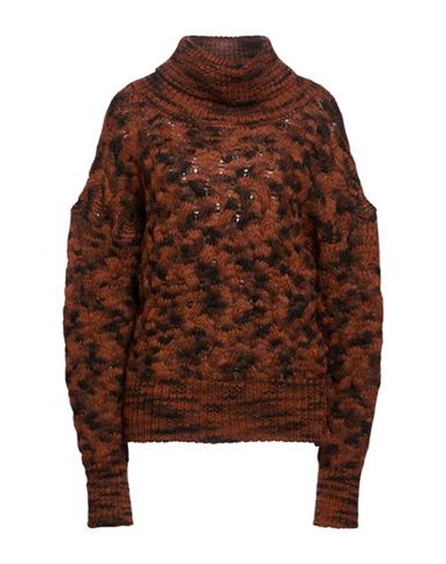 Woman Turtleneck Rust Size L Wool, Polyamide