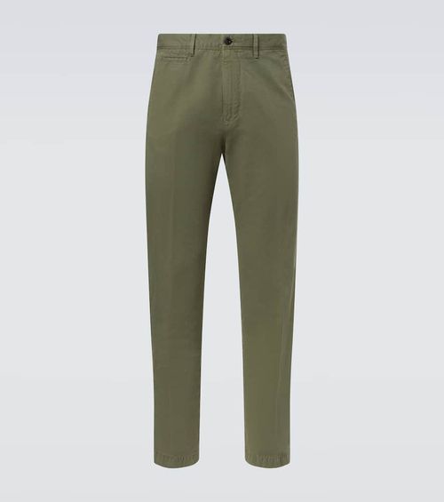 Cotton and linen slim pants