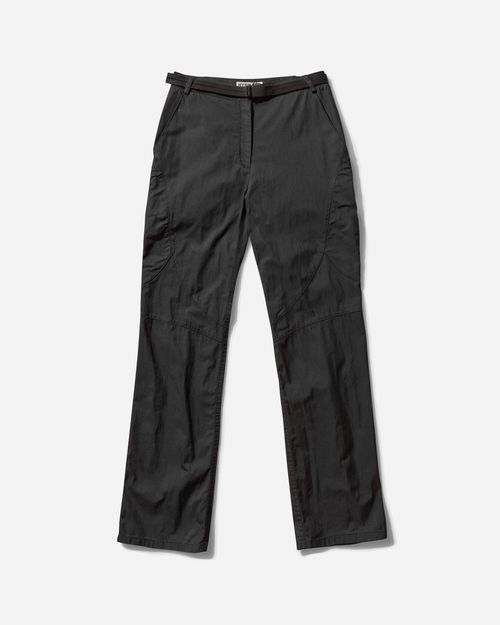 Women s Low-Rise Pants with Belt Black