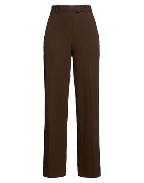 Woman Pants Chocolate brown Size 10 Cotton, Elastane