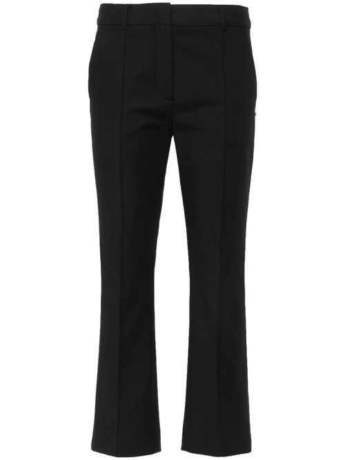 Asiago raised-seam straight trousers - Black