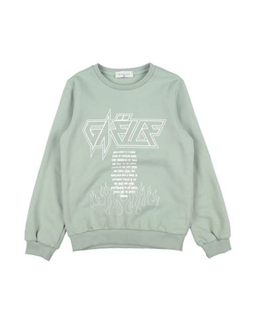 Kid Girl Sweatshirt Sage green Size 12 Cotton