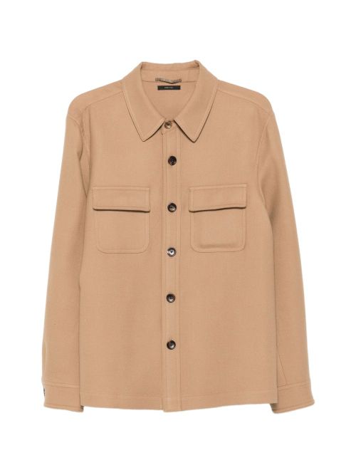 Virgin Wool & Silk Overcoat for Men