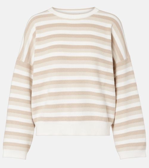 Striped cotton sweater