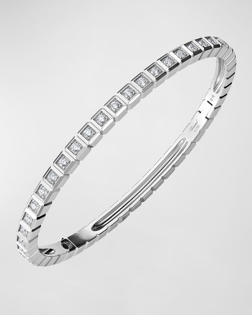 Ice Cube 18K White Gold Diamond Bracelet