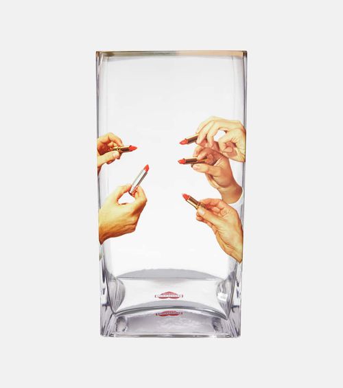 Seletti x Toiletpaper Lipsticks Large glass vase