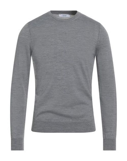 Man Sweater Light grey Size 36 Merino Wool