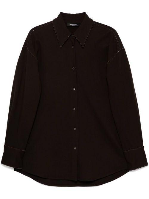 Long-sleeved shirt - Brown