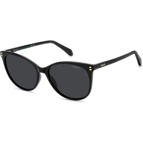 Polaroid Woman Polaroid PLD 4200/S/X 807/M9 Sunglasses Acetate Black Grey Cat Eye Polarized