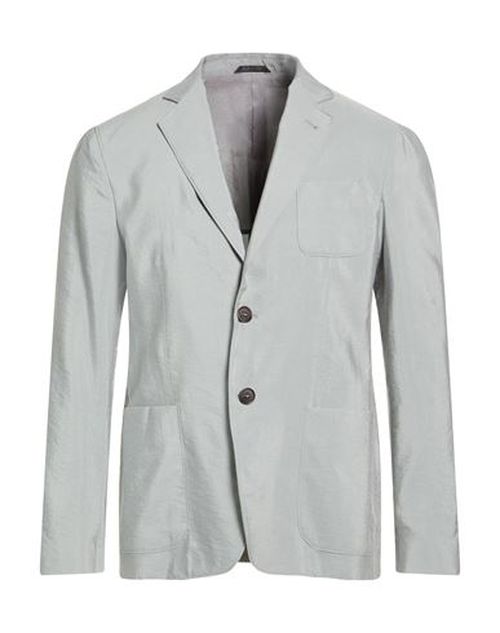 Man Blazer Sage green Size 38 Silk, Polyamide